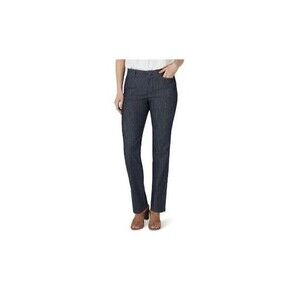Lee Black Straight Leg Slacks Pants Office Business Women's Size 14 Medium